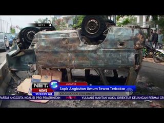 Pengemudi Angkutan Umum yang Terbakar Diduga Epilepsi dan Tak Bisa Kendalikan Mobil - NET5