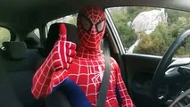 Spiderman Cars Road Racing In Real Life, Mountain Adventure of Avengers Superhero this fuc