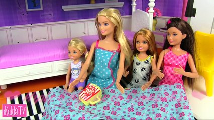 ДОХЛЫЙ ТАРАКАН ПОД ПОДУШКОЙ Мультик Барби Пижамная вечеринка Игрушки #ДетскийКанал