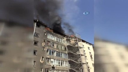 Özel Eğitim Kurumlarının Olduğu Binada Yangın Paniği Kamerada