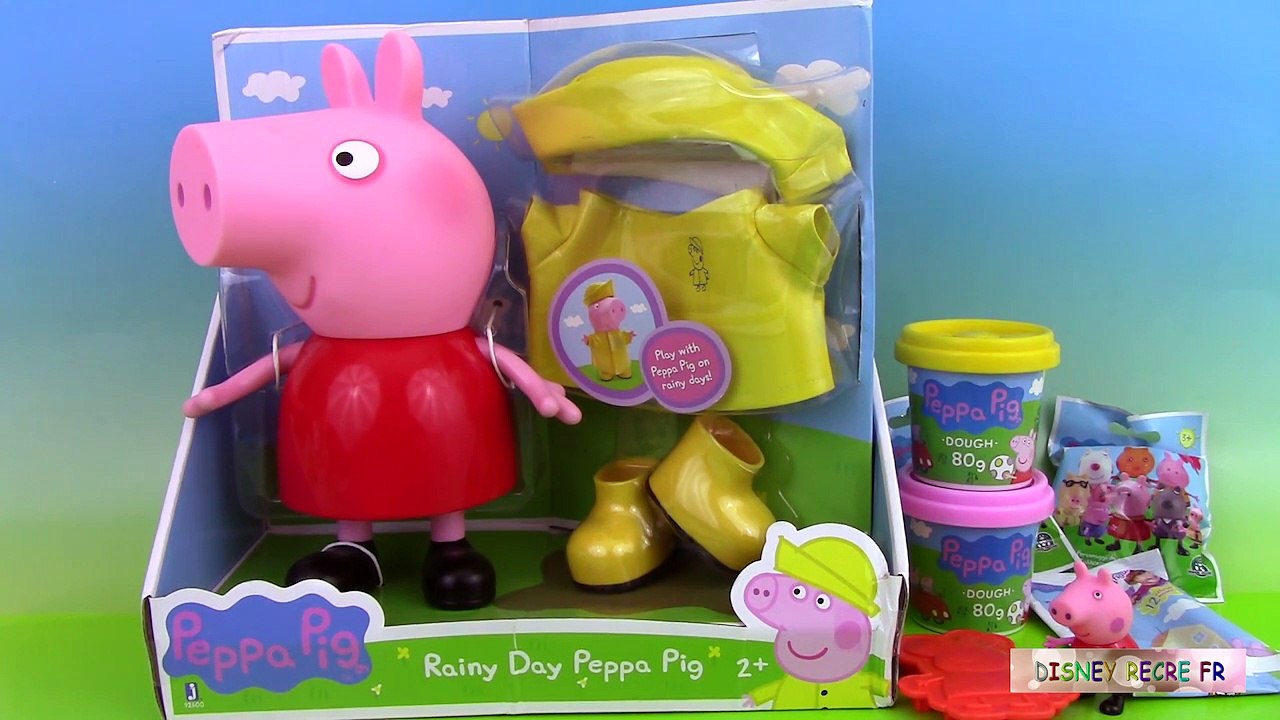 Peppa Pig Rainy Day Raincoat ♥ Manteau Ciré de Pluie Clay Buddies Pochettes Surprise