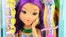 Moxie Girlz Fantasea MERMAID Hair Styling Head and Num Noms Lip Gloss Opening