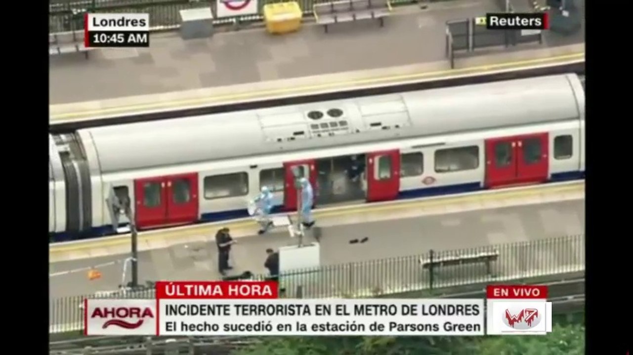 Ataque terrorista en Londres: una explosión en el metro dejó a varios pasajeros heridos