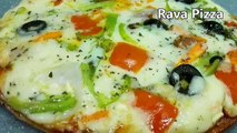 Rava Pizza || Semolina Pizza || Sooji Pizza Recipe
