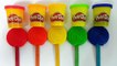 Play Doh Ice Cream Lollipops Modelling Clay Popsicle Finger Family Nursery Rhymes Learning Colors