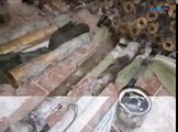 SDF captured armaments & ammo depots consisting of missiles, ammunition & more from ISIS in Raqqa city.