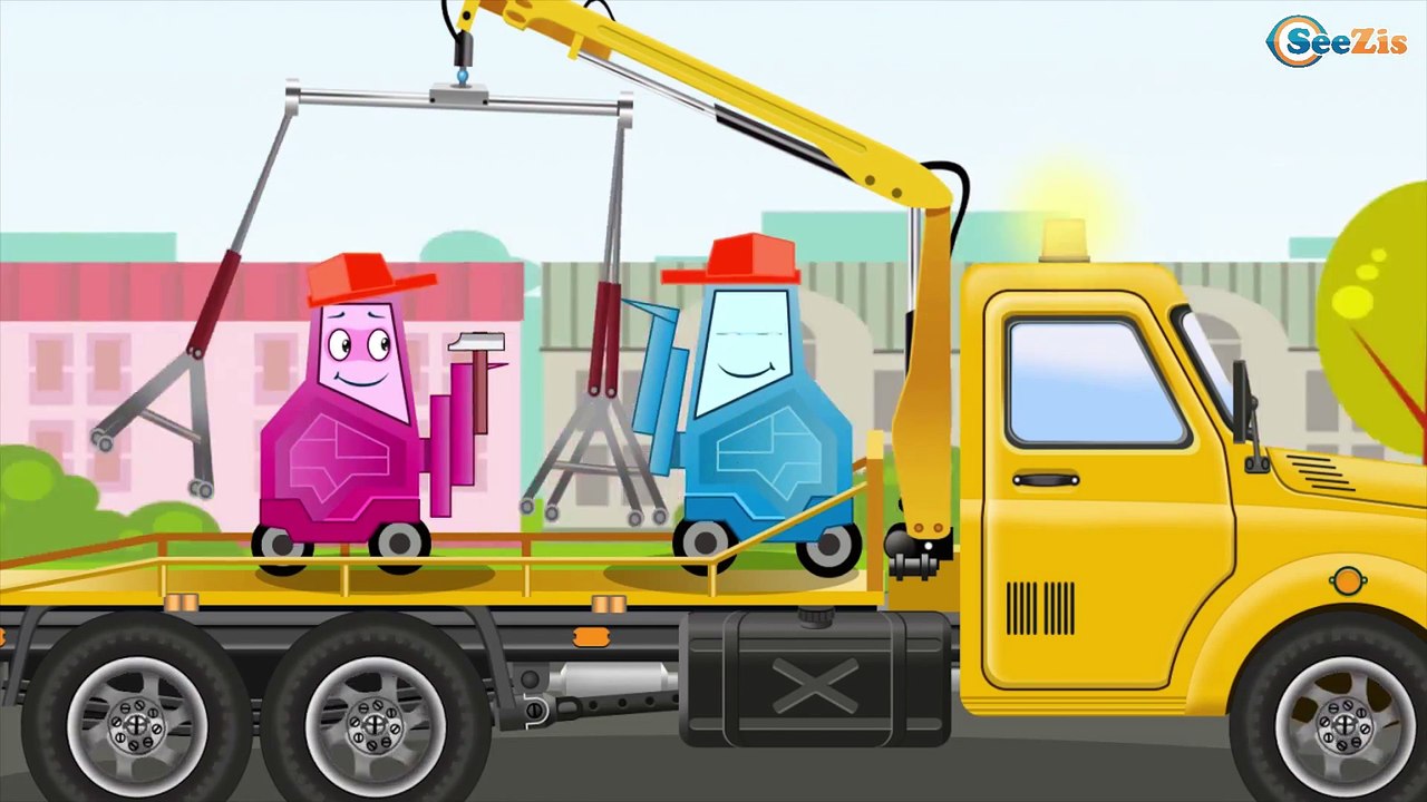 The Truck and Tractor | Kids Car Video | Real Trucks for children | Construction Cartoon