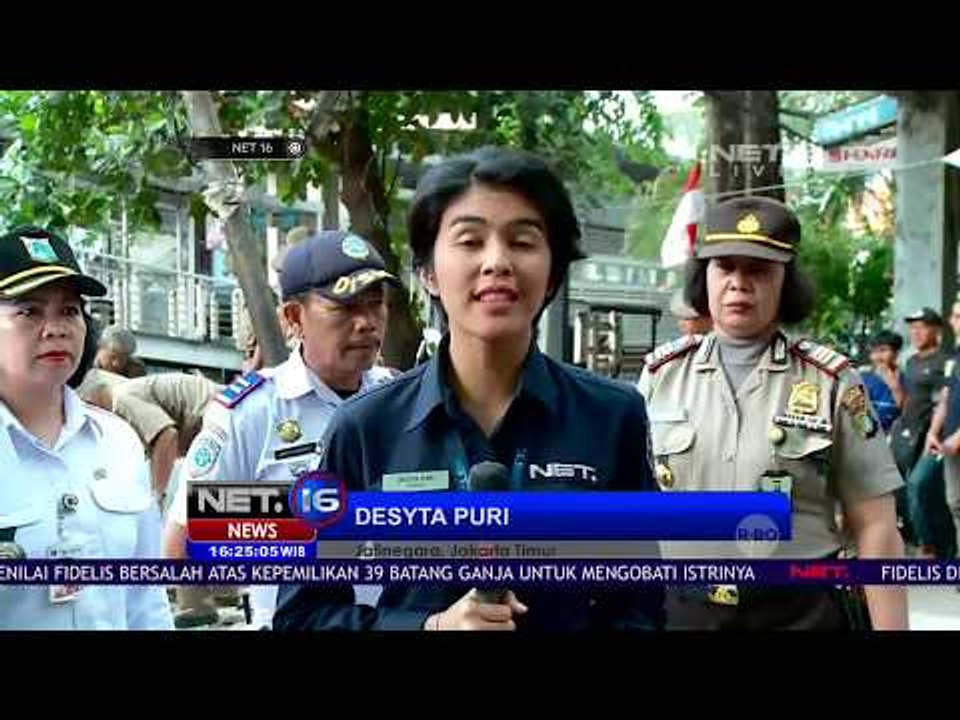Live Report Penertiban Trotoar - NET16
