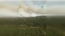 Tarihi Gelibolu Yarımadası'nda Yangın Havadan Görüntülendi
