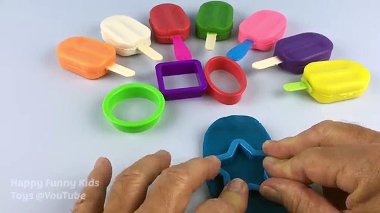 Learn Colors Play Doh Ice Cream Popsicle Peppa Pig Elephant Molds Fun & Creative for Kids
