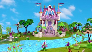 Princess Anna Frozen Wedding At The Playmobil Fairy World - Disney Barbie Dolls Toy Videos (Spanish)