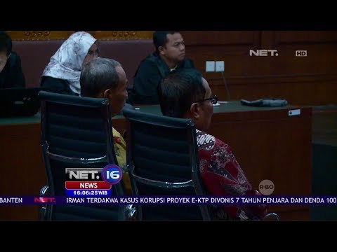 Irman & Sugiharto Divonis Sesuai Tuntutan, Mega Korupsi E-KTP - NET16