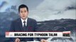 Korea's southern regions warned to brace for Typhoon Talim