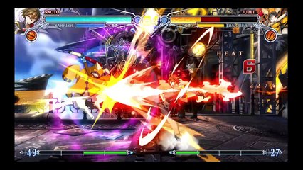 BlazBlue Central Fiction 2.0 Vs CPU Jubei Gameplay 1
