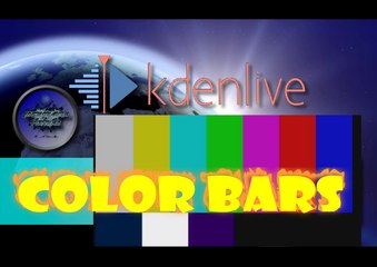 Color Bars no Kdenlive