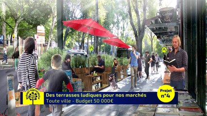 Budget Participatif - Des terrasses ludiques pour nos marchés