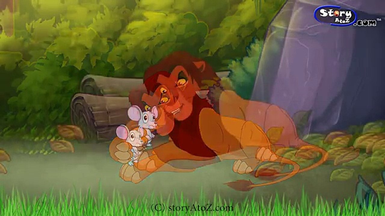Rat and Lion English | Mouse and Lion | Moral Story in English | By StoryAtoz.com