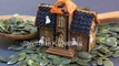 Miniature Haunted Gingerbread House for Halloween, Polymer Clay Art in Time Lapse