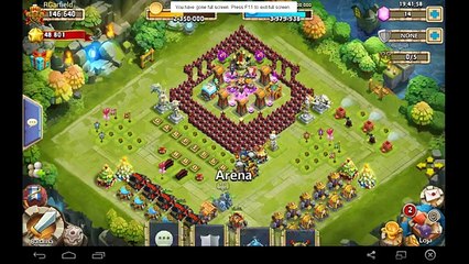 BRUXO vs ÁRIES #ARENA RGarfield (Embate do Castelo: Castle Clash)