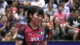 平野美宇 VS 陳夢 1/4 女單 2017日本公開賽