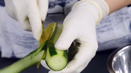 خطوات تحضير سلطة الخيار اليابانية