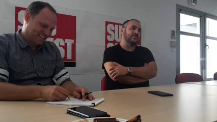 François-Xavier Demaison dans les locaux de "Sud Ouest"