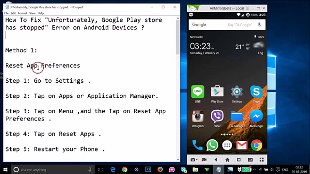 How To Fix Unfortunately, Google Play store has stopped Error on Android Devices ?