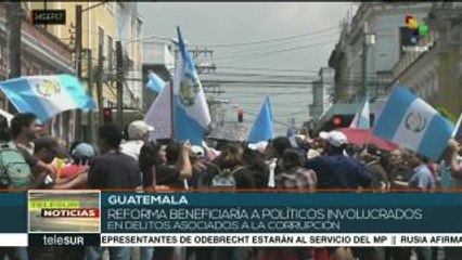 Guatemala: rechazan reformas al Código Penal que beneficiaría al pdte.