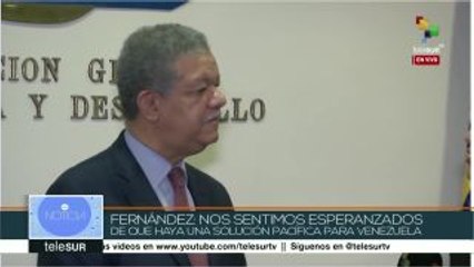 Fernández:Nos esperanza que haya una solución pacífica para Venezuela