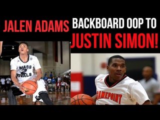 SICK Between The Legs Off the Backboard Oop!!! Jalen Adams to Justin Simon!!!