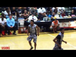 Corey Sanders Can FLY! Back To Back Dunks in the BallisLife All American Game!!