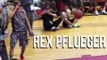 Rex Pflueger Brings Sunglasses Out For The BallIsLife All American Game Dunk Contest!