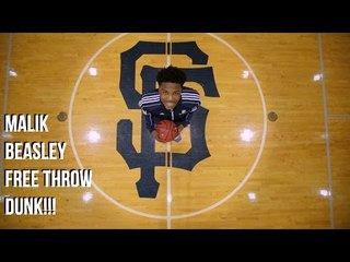 Malik Beasley Take Off From The Free Throw Line At The BallIsLife All American Game Dunk Contest!!