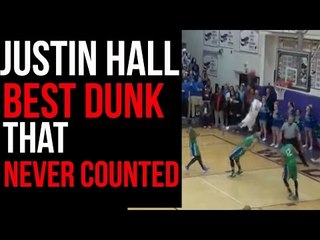 Best Dunk That Never Counted... Justin Hall Catches a Body!!! (6'3" 2016 Guard)