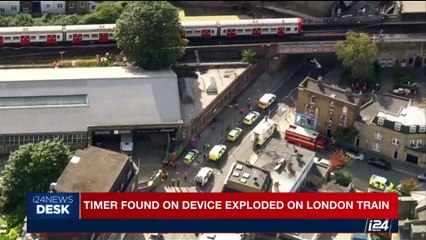 i24NEWS DESK | Manhunt underway for London tube suspect | Friday, 15th September 2017