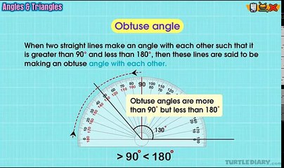 Angles - Acute, Obtuse, Right, Straight | Math Lesson for Grade 2