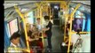 Man grabs steering wheel after driver refuses to stop bus