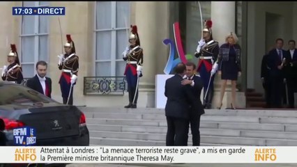 JO 2024: Emmanuel Macron accueille François Hollande et Nicolas Sarkozy à l'Élysée