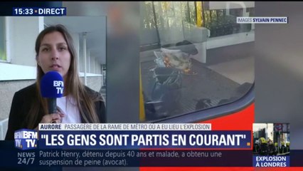 Londres:"J’ai vu du feu arriver vers moi", confie une passagère de la rame où a eu lieu l'explosion