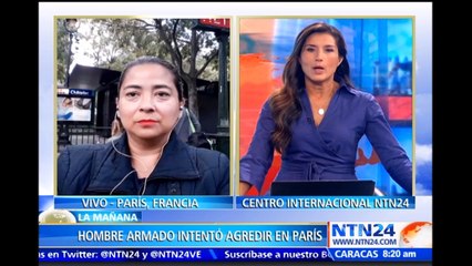 Hombre armado con cuchillo intentó agredir a un militar antiterrorista en París