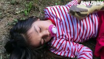 Coloured Snake Attack Little Girl In Park - DADDY FREAKS OUT ATTACK