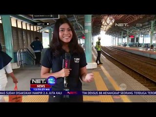 Download Video: Uji Coba Garis Antrean Penumpang KRL Di Stasiun Juanda - NET12