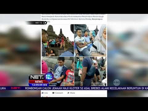 Wisatawan di Candi Borobudur yang Tidak Patuhi Aturan - NET12