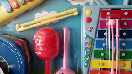 Banda compilación instrumentos cerdo conjunto juguetes Peppa peppa musical