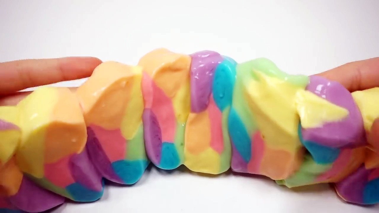 DIY How to Make Jelly Monster Slime Flour Rainbow Clay!
