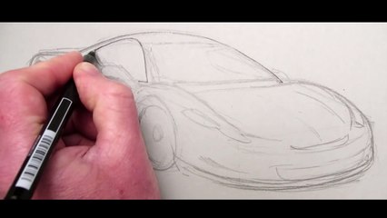 How to Draw a Car: Ferrari 458