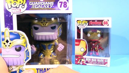 Funko Pop! - Iron Man Mark 43 & Thanos Unboxing [Marvel Universe]