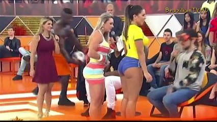 Brazilian Soccer Body Painted GIRL