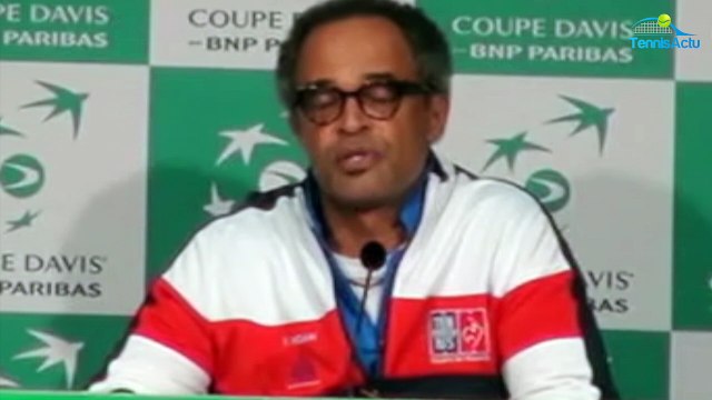 Coupe Davis 2017 - FRA-SRB - Le mea culpa de Yannick Noah : J'ai transmis mon stress à Lucas Pouille