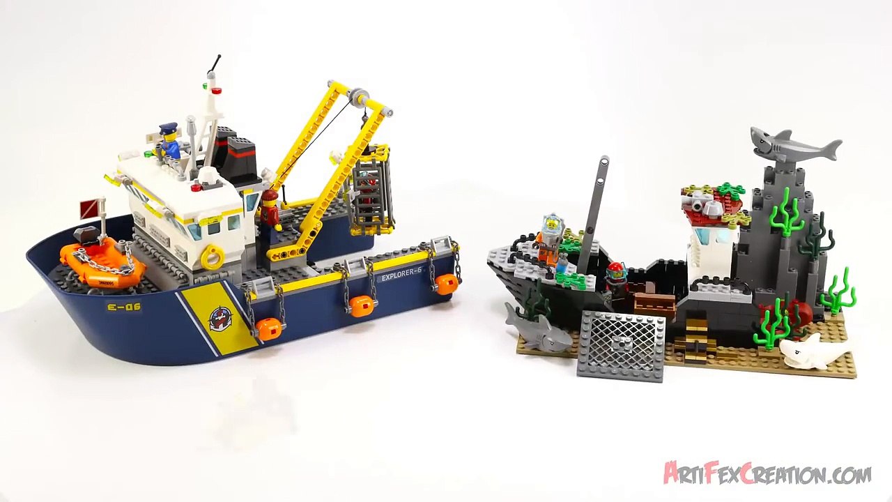 Lego City Deep Sea Exploration Vessel 60095 Stop Motion Build Review –  Видео Dailymotion